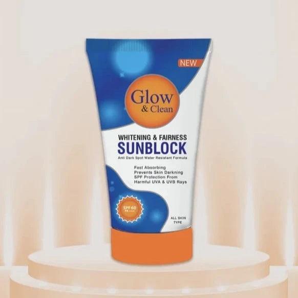 Glow & Clean Whitening Sunblock | Premium Skincare & Beauty Products in Pakistan