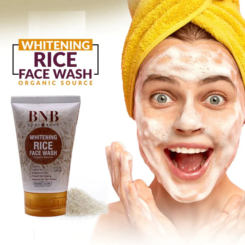 BNB Whitening Rice Extract Face Wash - 120ml | Premium Skincare & Beauty Products in Pakistan