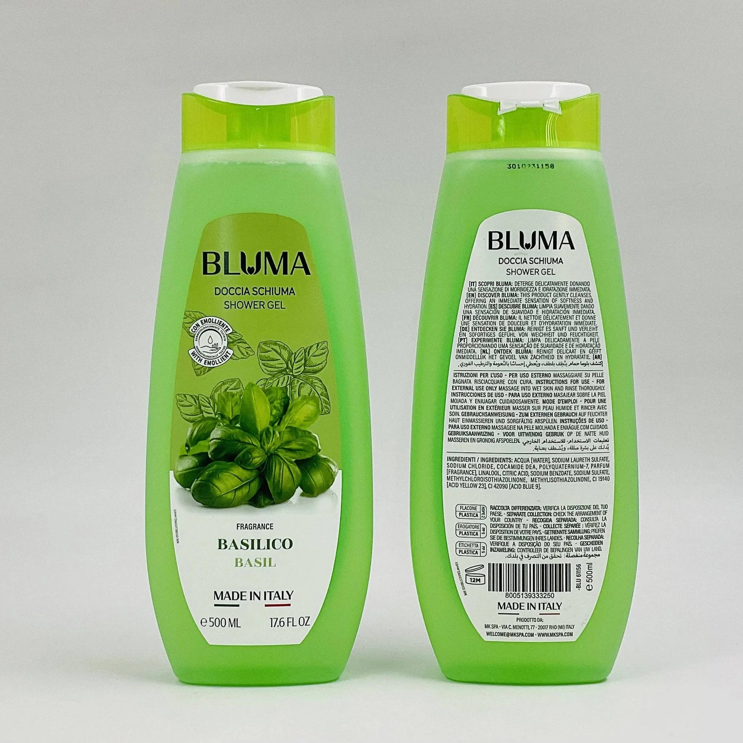 Bluma Basil Basilico Scent Shower Gel - 500ml