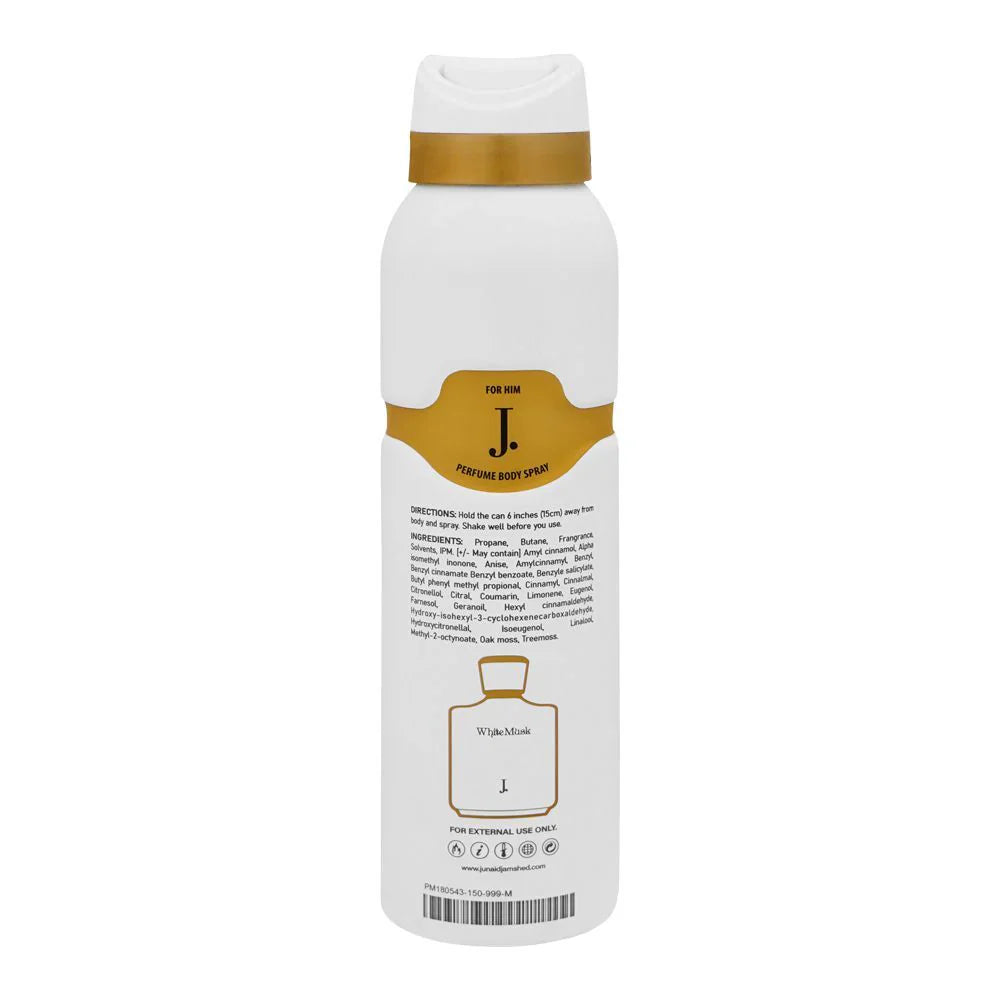 Junaid Jamshed J. White Musk Perfume Body Spray – 150ml