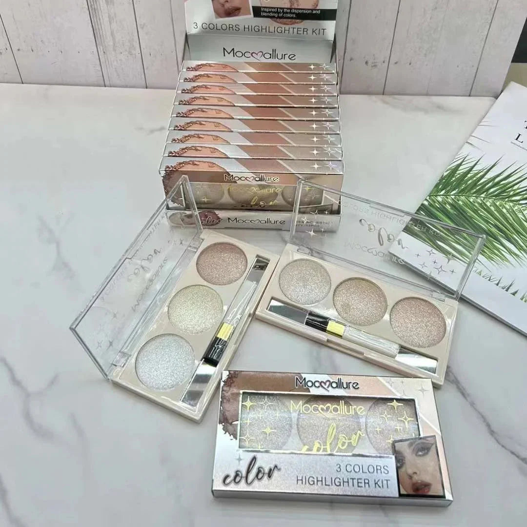 Mocallure 3 Colors Highlighter Kit