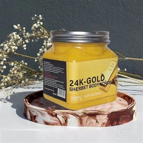 Wokali 24K Gold Sherbet Scrub (Face & Body) around - 500 ml