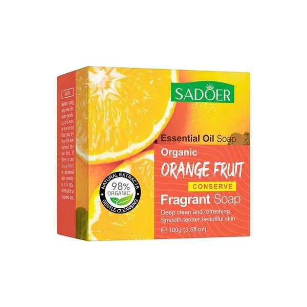 Sadoer Organic Orange Fruit Facial Soap - 100g