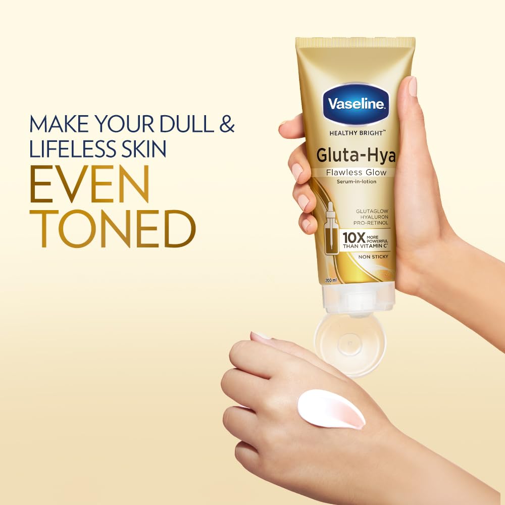 Original Vaseline Gluta‑HYA Serum Burst Lotion Flawless Bright - 300 ml, Made in Thailand