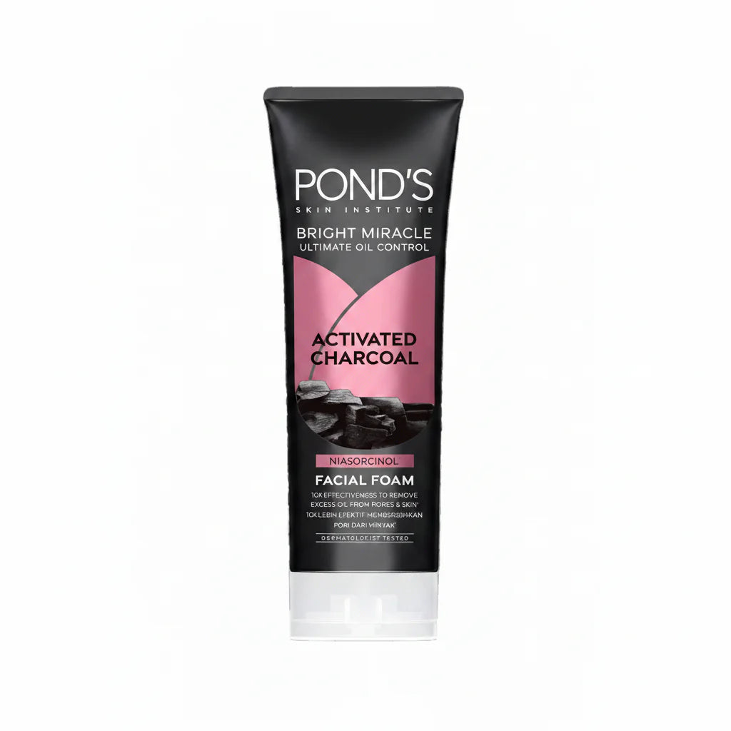 Ponds Bright Miracle Activated Charcoal Facial Foam - 50g