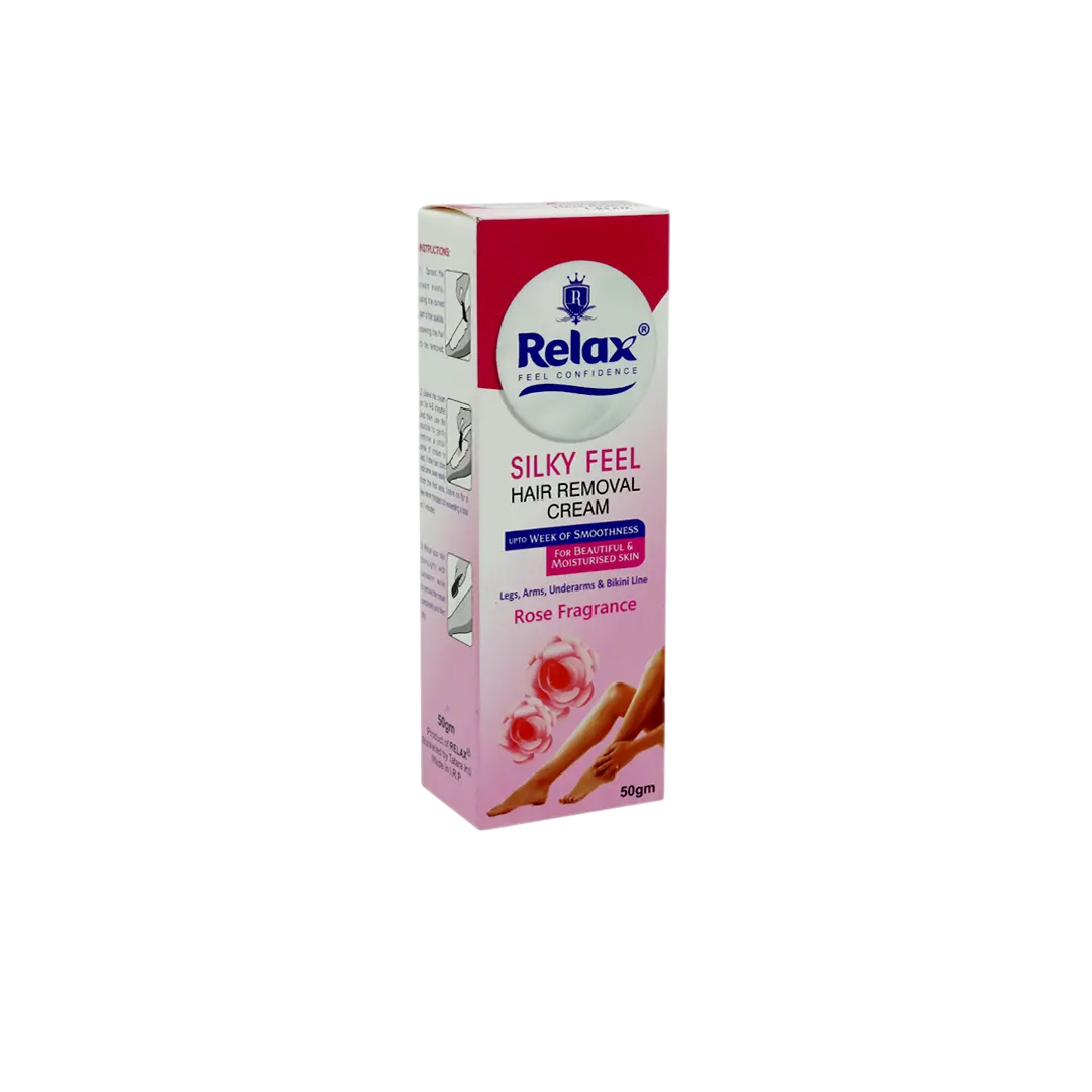 Relax Silky Feel Rose Hair Removing Cream - 50g
