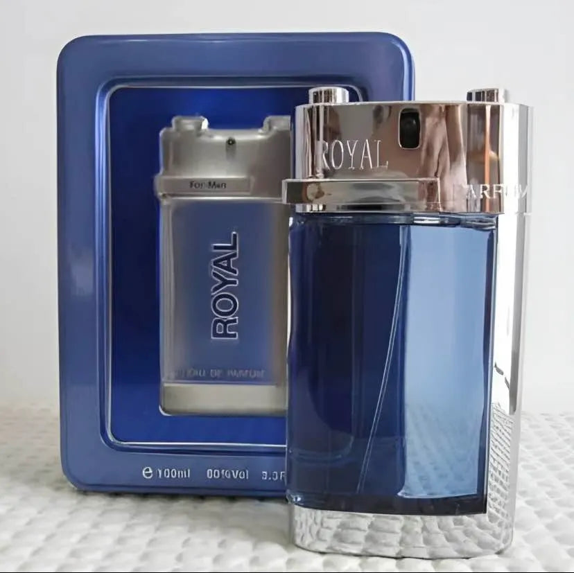 Royal Perfume for men, perfume bottle with metal tin box 100ml