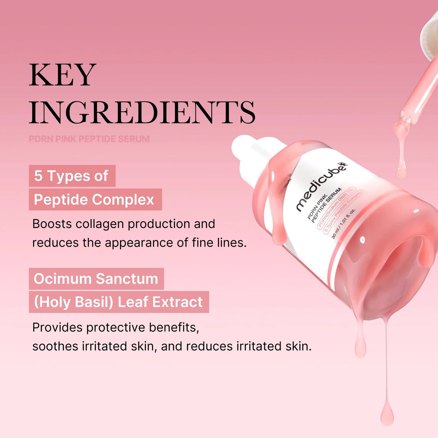 Medicube PDRN Pink Peptide Serum – 30ml | Premium Skincare & Beauty Products in Pakistan