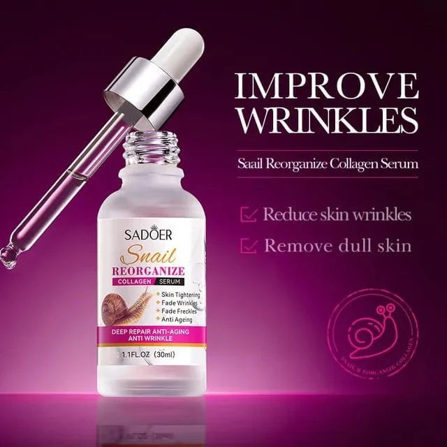 Sadoer Snail Reorganize Collagen Face Serum -30ml