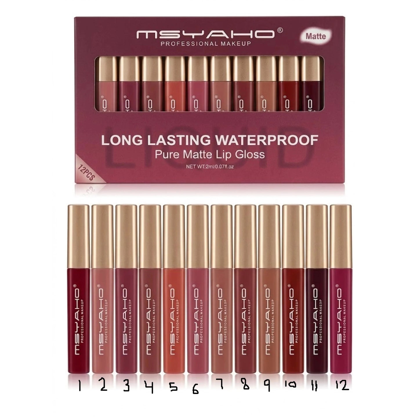 MSYAHO Professional Makeup Fashion Lip Gloss