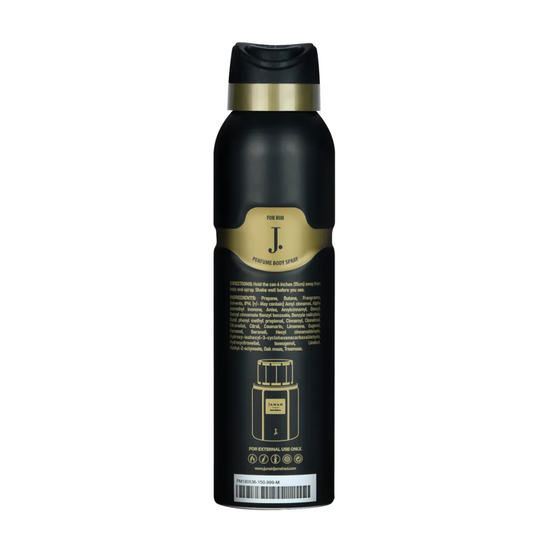 Junaid Jamshed J. Janan Gold Edition For Him Perfume Body Spray - 150ml
