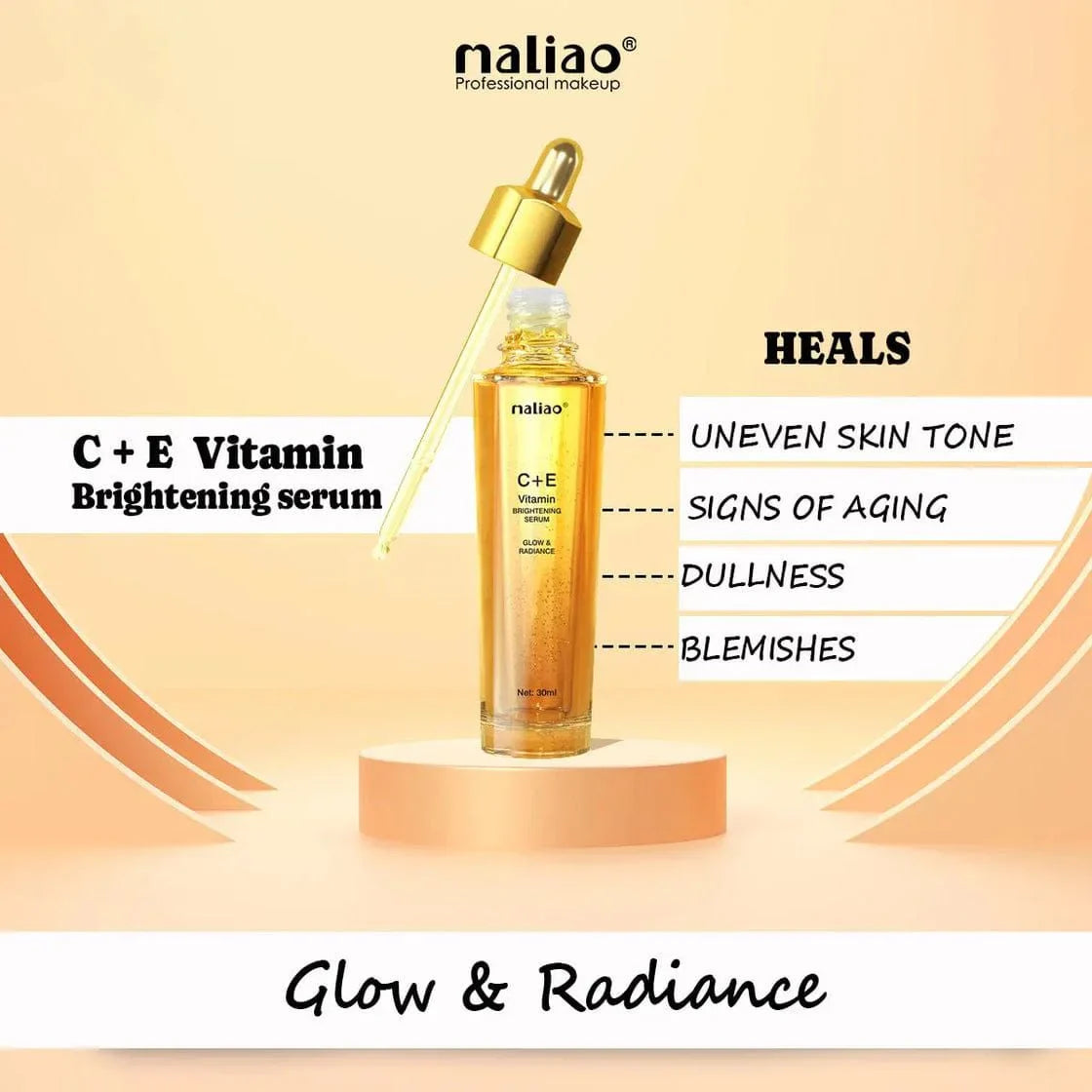 Maliao Vitamin C+E Brightening Serum - 30ml