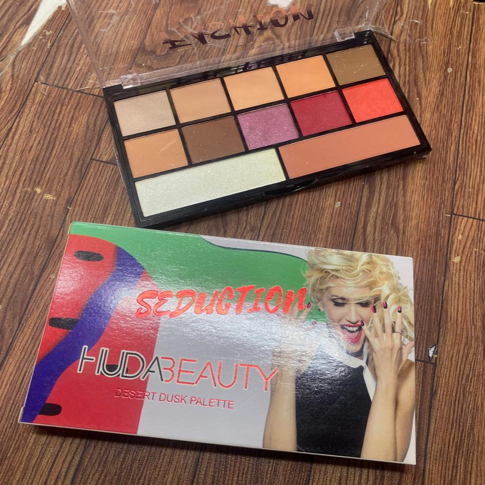 Huda Beauty Seduction pallette - highlighter & blusher