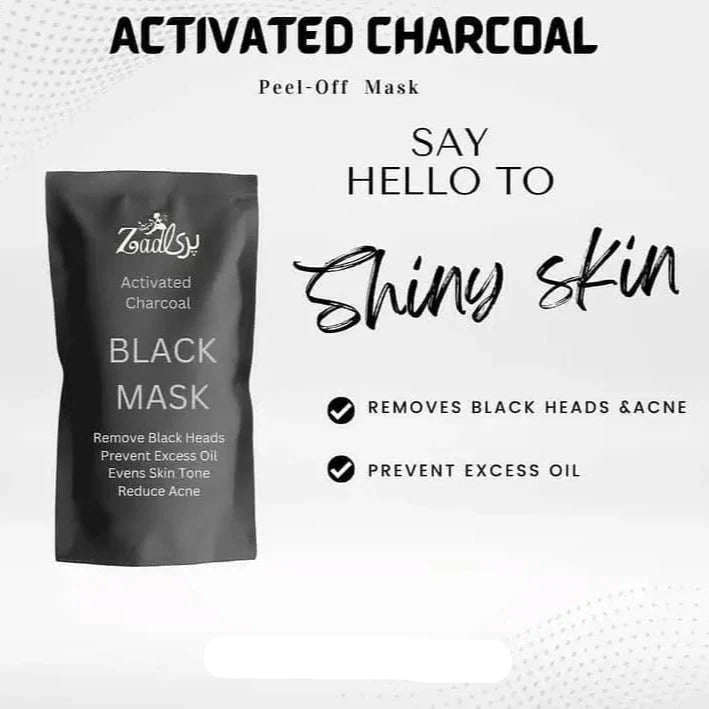 Parizad Activated Charcoal Black Mask | Premium Skincare & Beauty Products in Pakistan