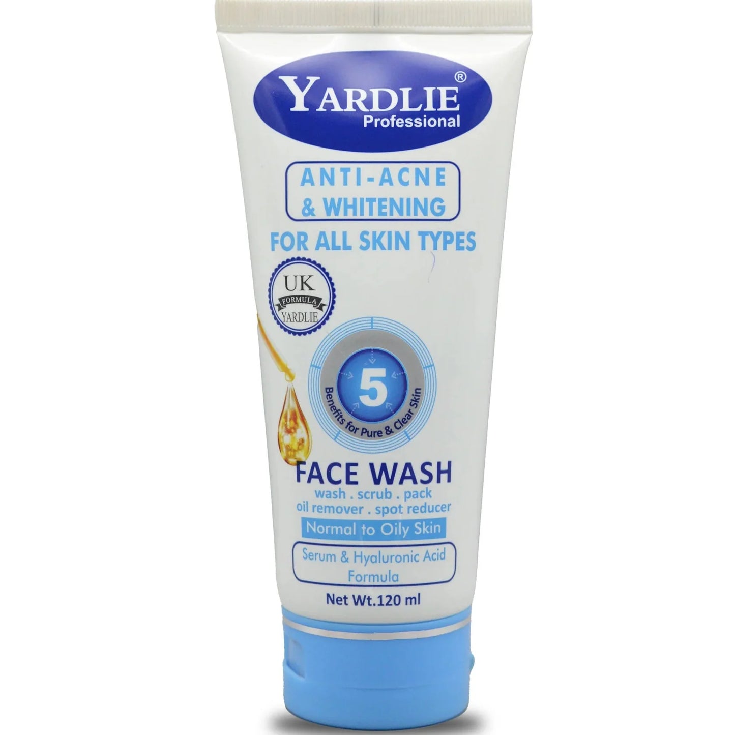 Yardlie Professional Anti Acne & Whitening Facewash - 120ml