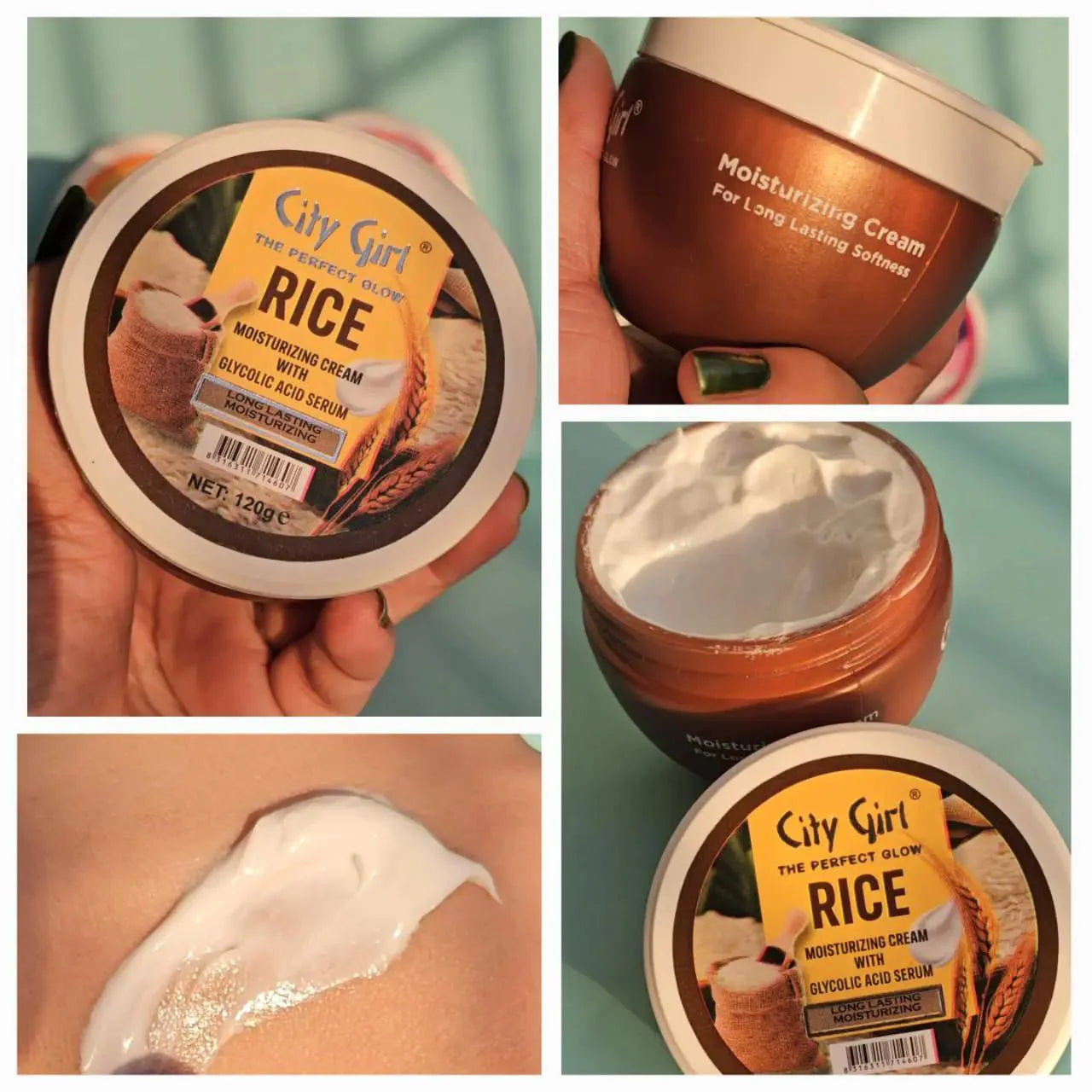 City Girl RICE WITH GLYCOLIC ACID Moisturizing Cream 20g