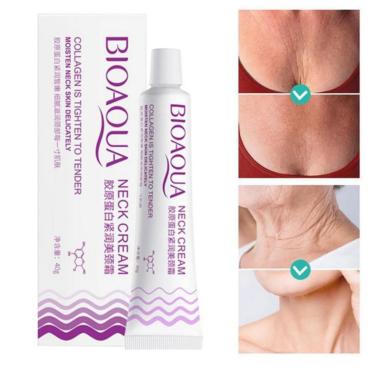 Bioaqua Neck Cream - 40g | Premium Skincare & Beauty Products in Pakistan