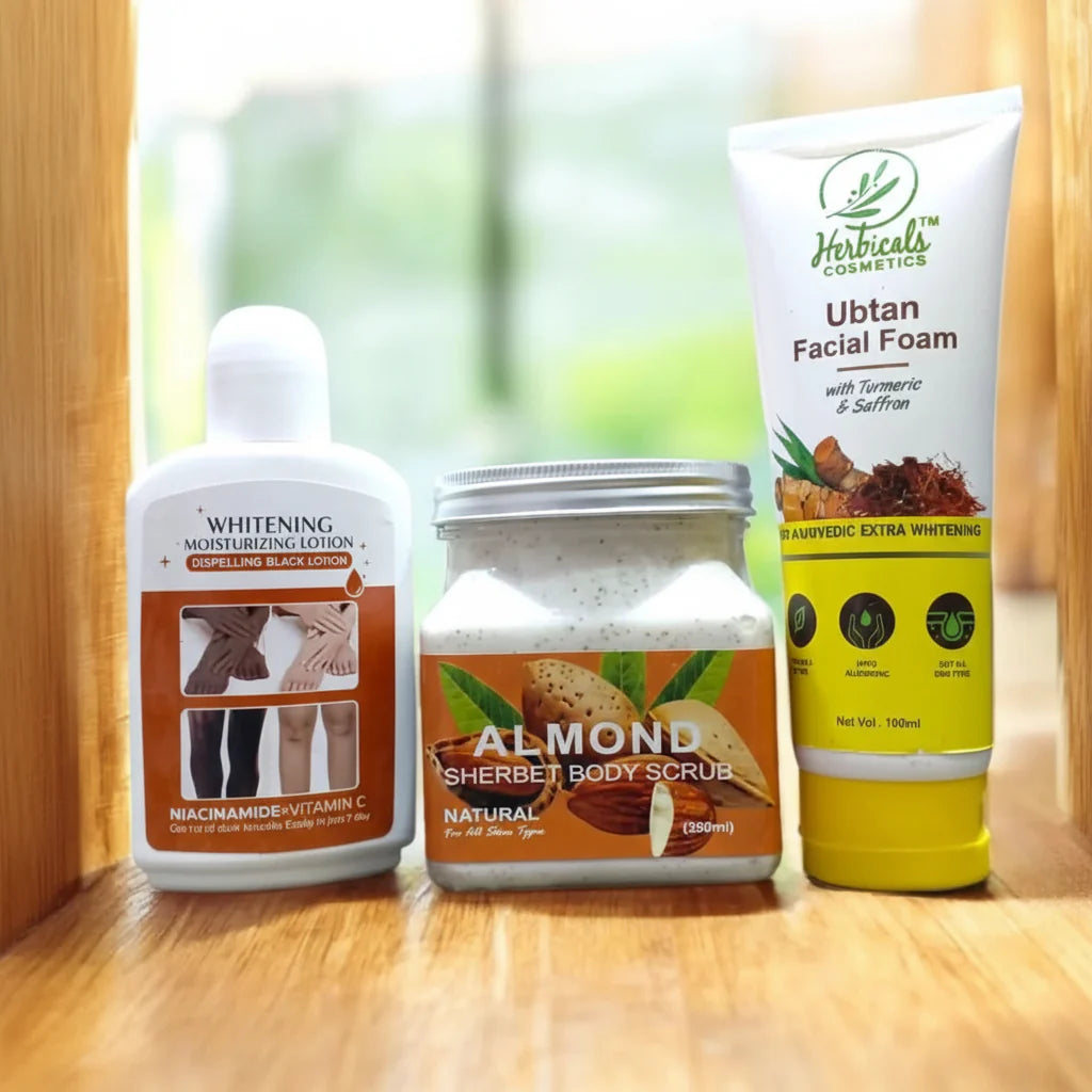Facial Deal - Facial foam - Scrub - Whitening + Moisturizer Lotion