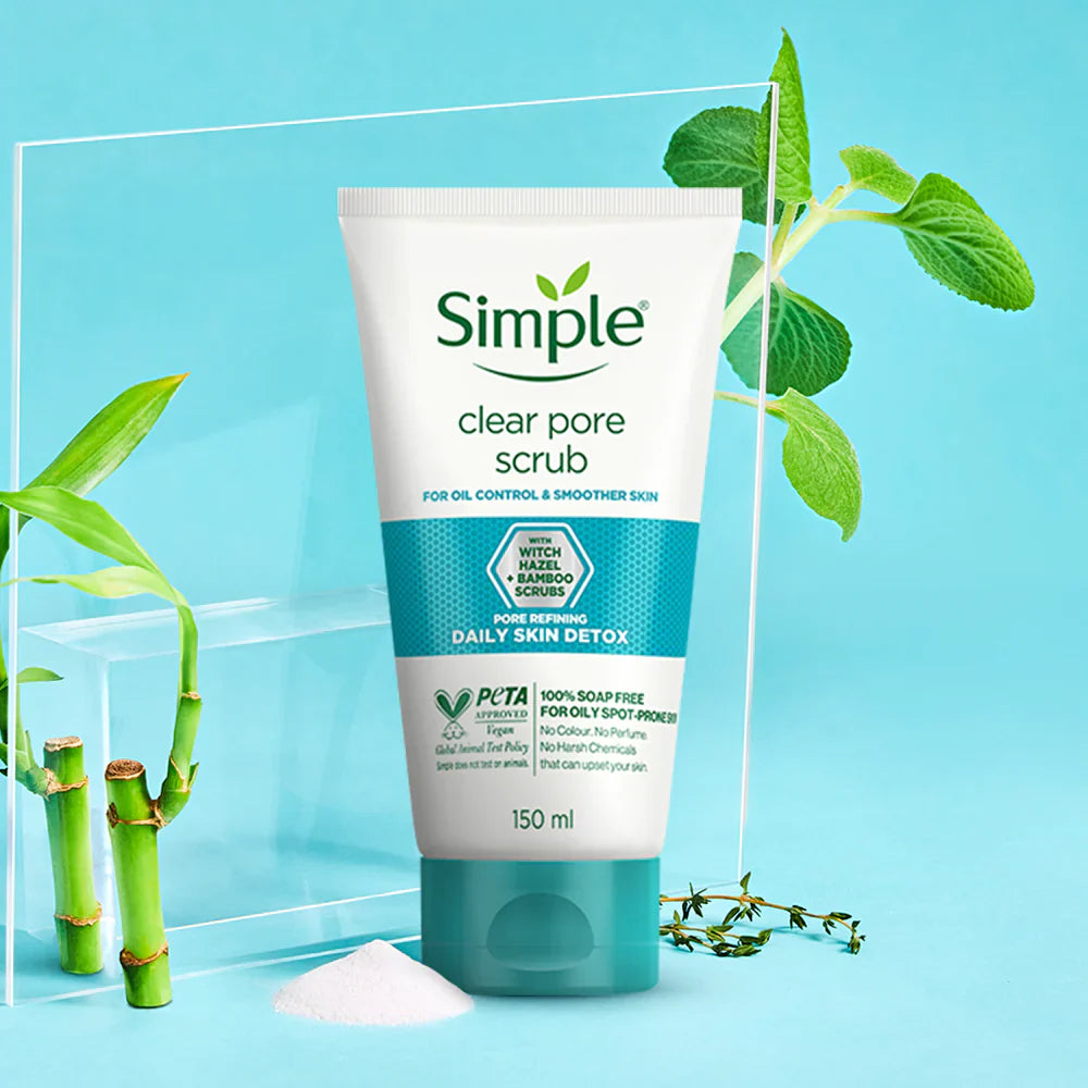 Simple Daily Skin Detox Pore Polishing Face Scrub - 150ml