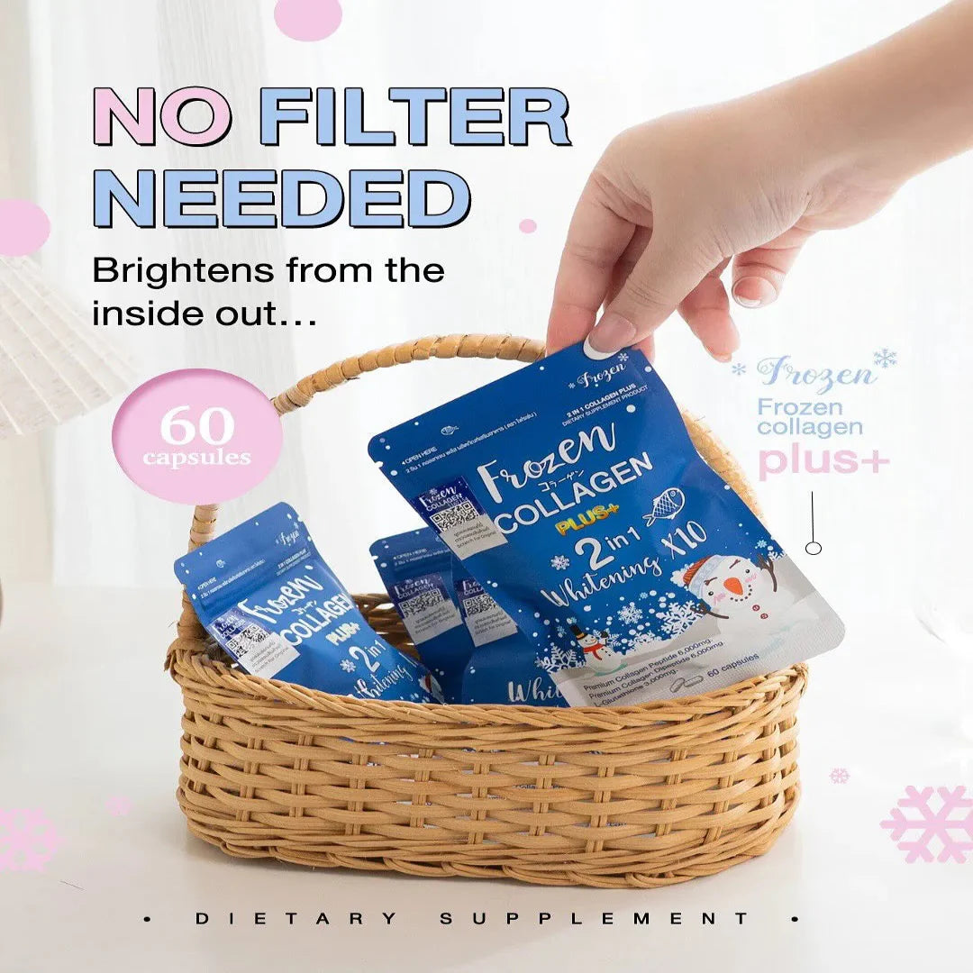 Frozen Collagen 2 in 1 Whitening Caps - 60 Capsules