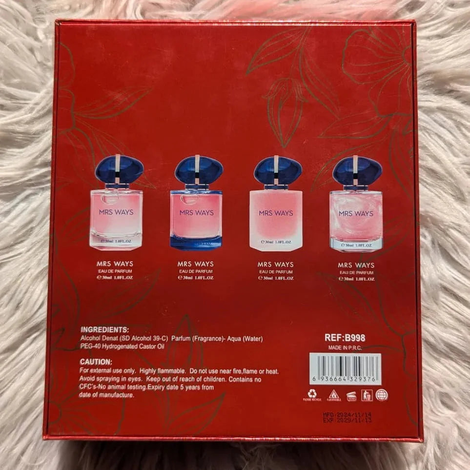 Mrs. Ways Miniature Perfume – 4 Piece