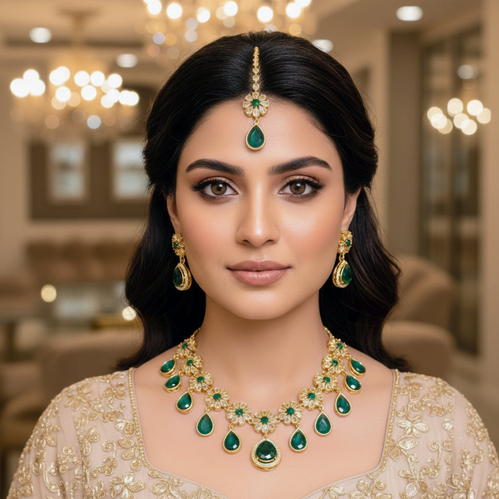 Zircon Necklace Set – Elegant Sparkle for Every Occasion