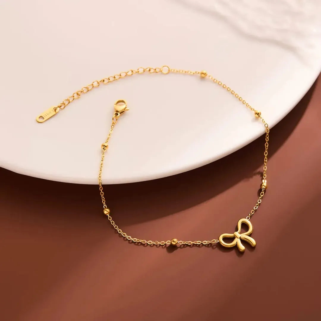 Stainless Steel Bow Bracelet