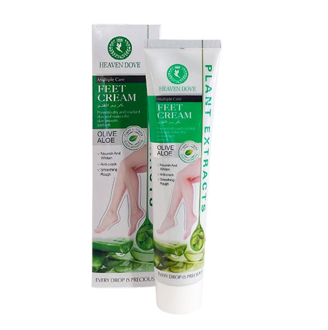 Heaven Dove Olive Aloe Essence Multiple Care Deep Moisturizing Feet cream - 120g