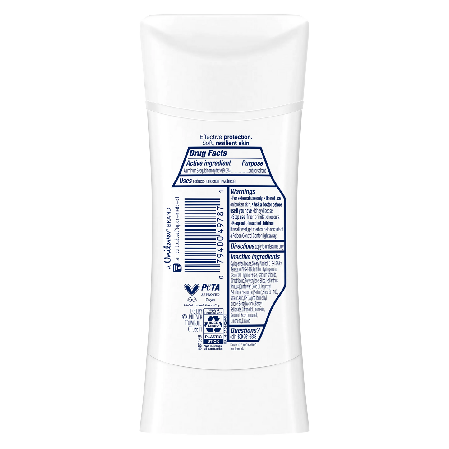 Dove Advanced Care Invisible Cucumber & Cactus Water Antiperspirant Stick 74g