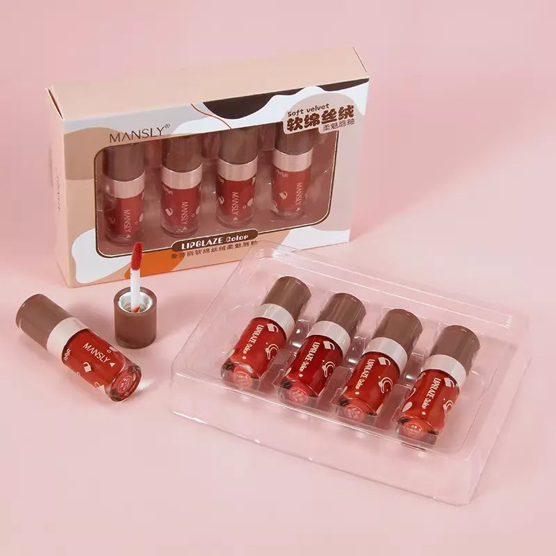 Mansly Lip Glaze Pack of 4
