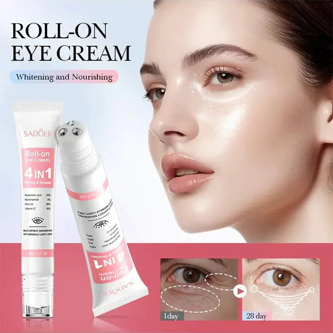 SADOER 4in1 Roll-on Moisturizing Eye Cream - 20gm
