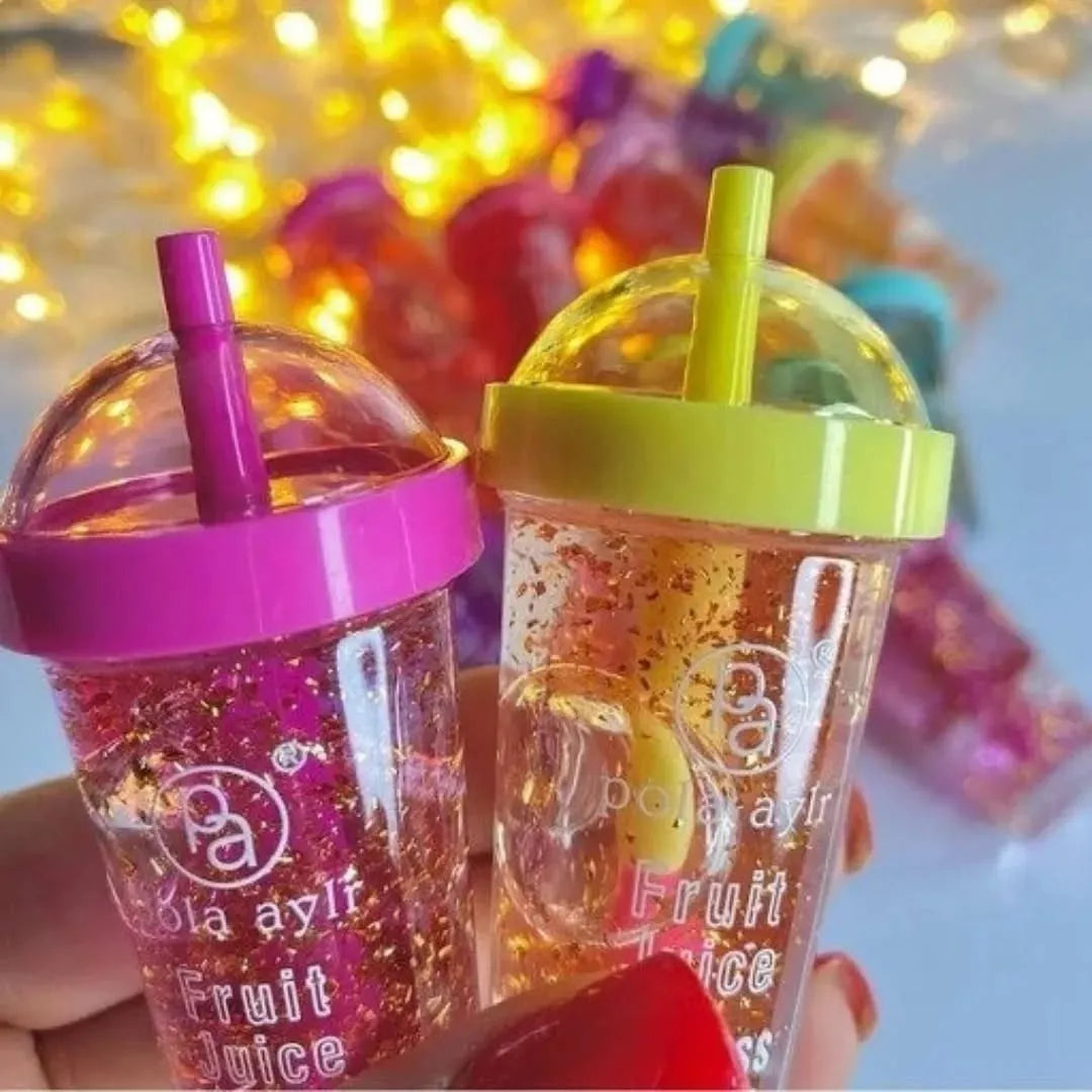 Poly Ayir Pack of 3 Soft Drink Glitter lip gloss