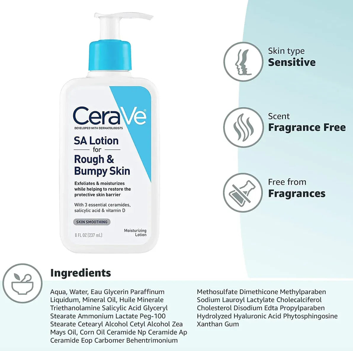 CeraVe SA Lotion – 237ml – 100% Original