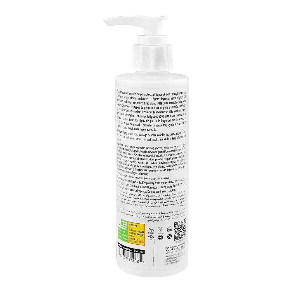 Hollywood Style Whitening Goat Milk Micellar Rose Glow Facial Cleanser - 236ml