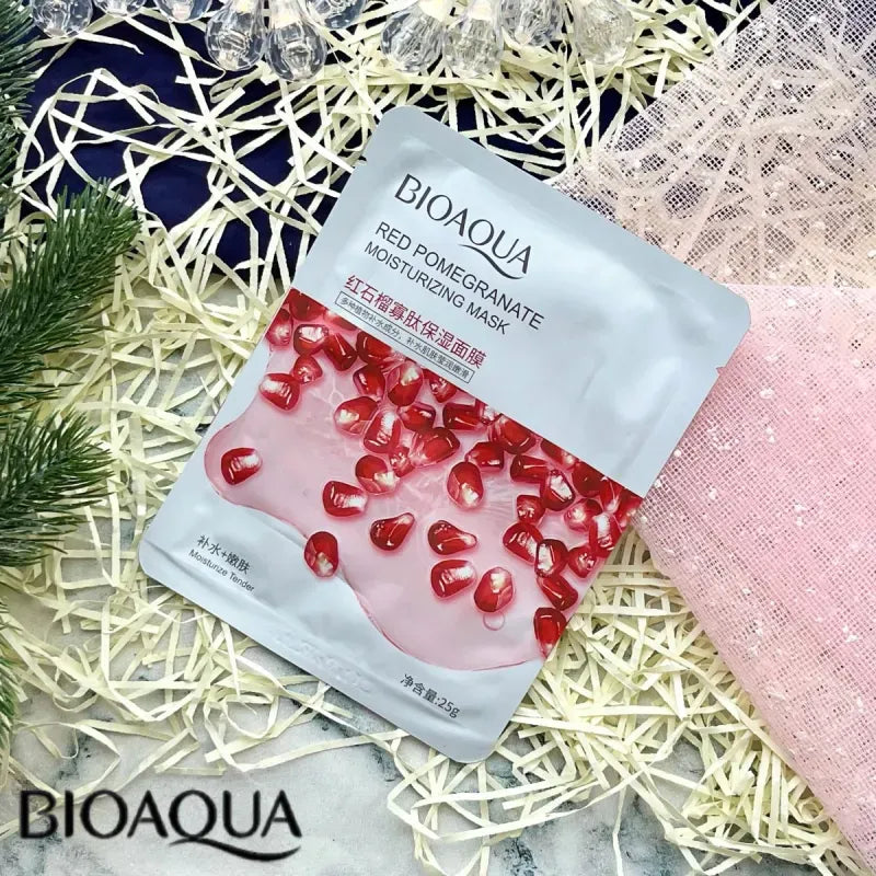 BIOAQUA Red Pomegranate Moisturizing Sheet Mask - 25g | Premium Skincare & Beauty Products in Pakistan