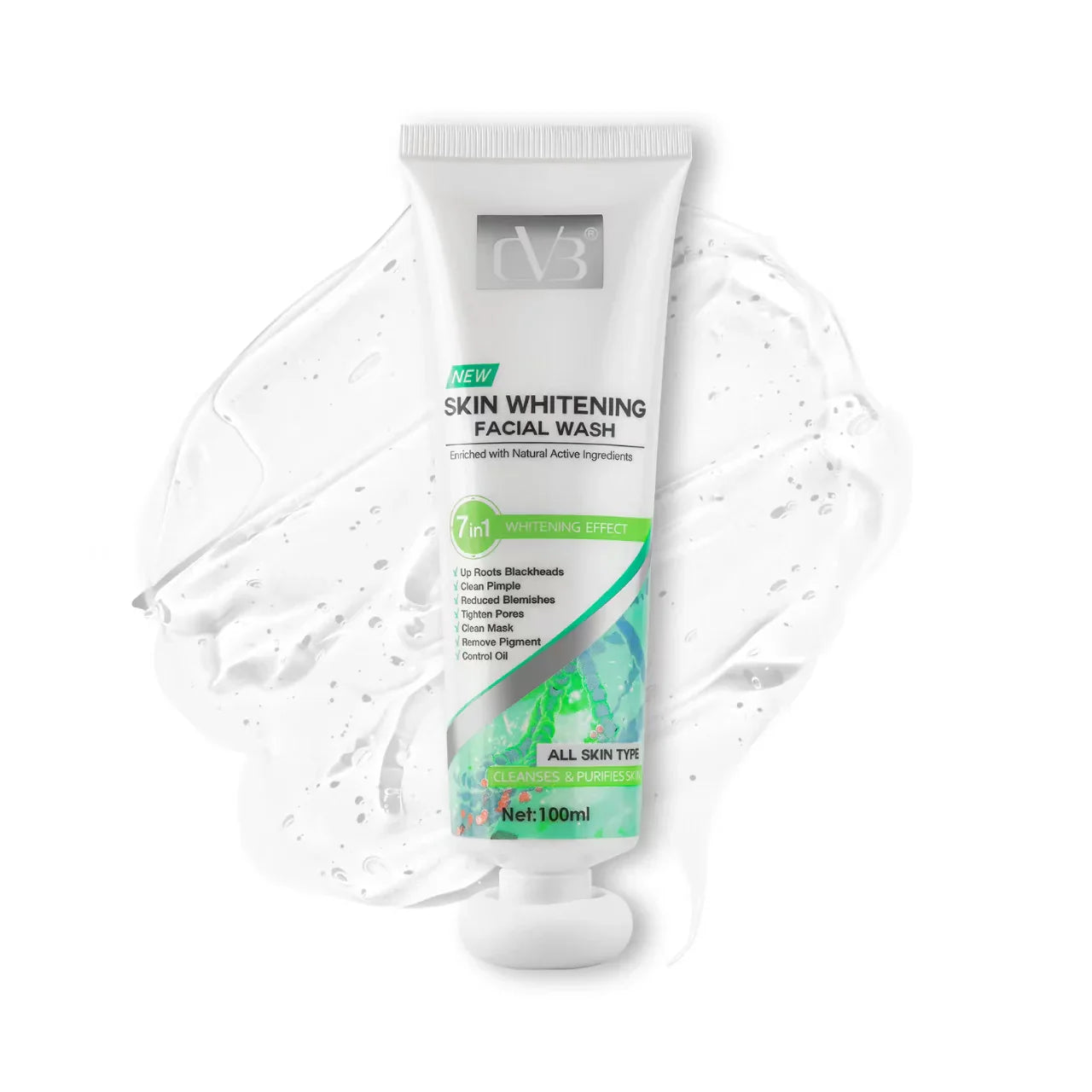 CVB 7-in-1 Skin Whitening Facial Wash - 100ml