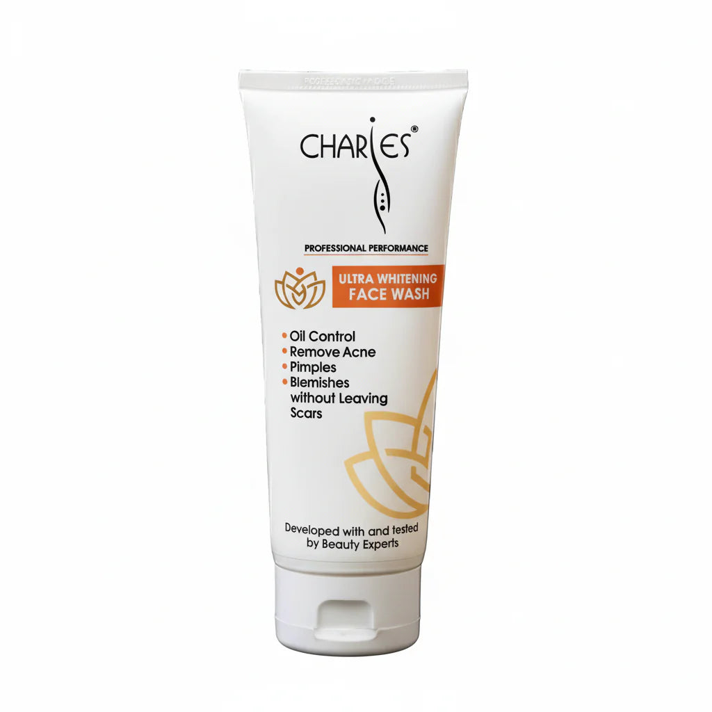 CHARIES Ultra Whitening Face Wash Oil Control & Acne Solution - 100ml | Premium Skincare & Beauty Products in Pakistan