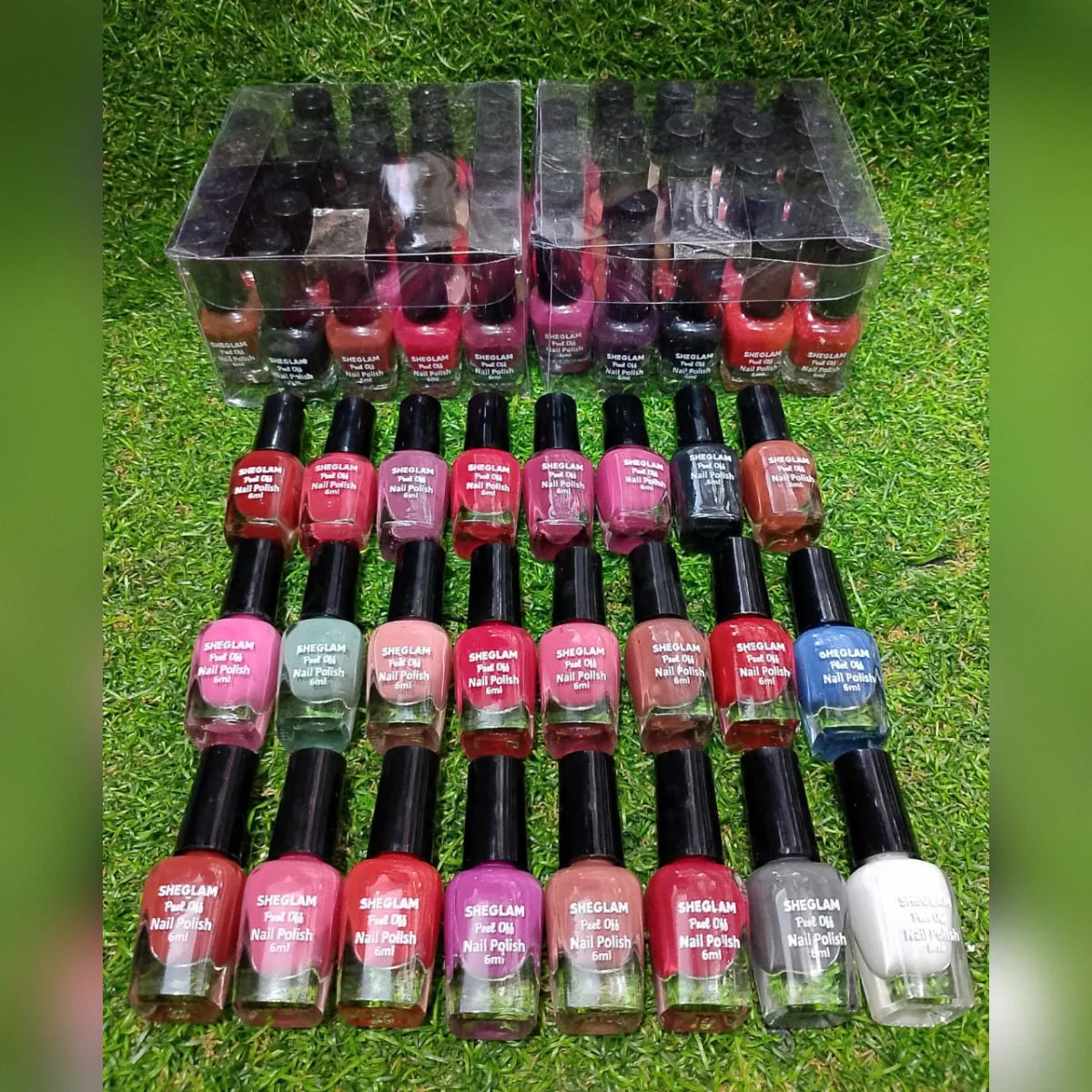 SHEGLAM PEEL OFF NAIL POLISH (6ml each) - PACK OF 24