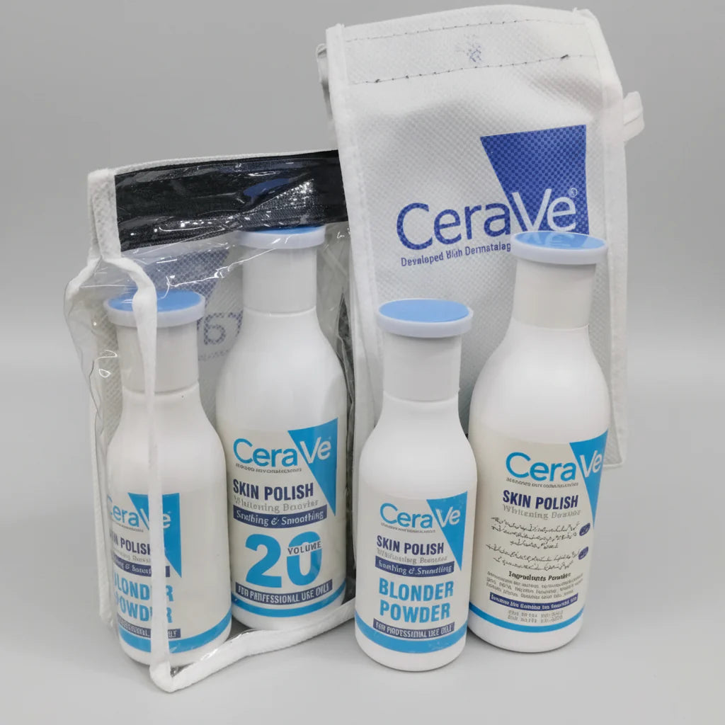 CeraVe Skin Polish Set - Whitening Booster & Blonder Powder for Radiant Skin)