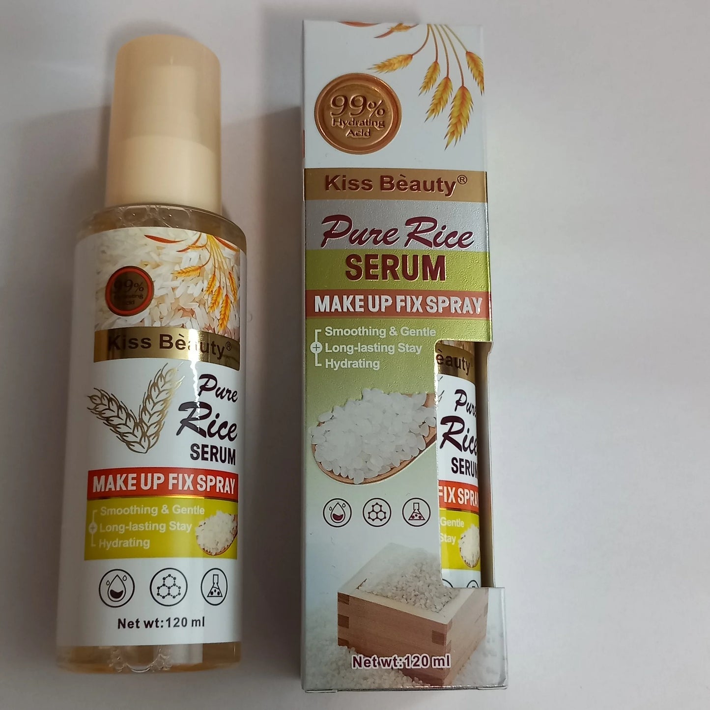 Kiss Beauty Pure Rice Serum Make Up Fix Spray - 120ml