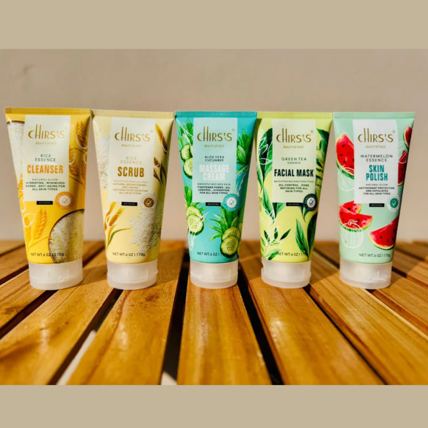Chris's Professional Skincare Series – 5-Piece Facial Set (170g - Each)
