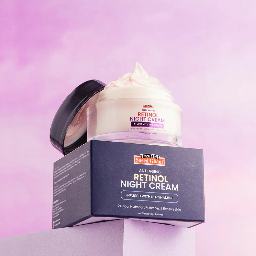 Saeed Ghani Anti-Aging Retinol Night Cream – 40g | Premium Skincare & Beauty Products in Pakistan