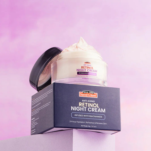 Saeed Ghani Anti-Aging Retinol Night Cream – 40g | Premium Skincare & Beauty Products in Pakistan