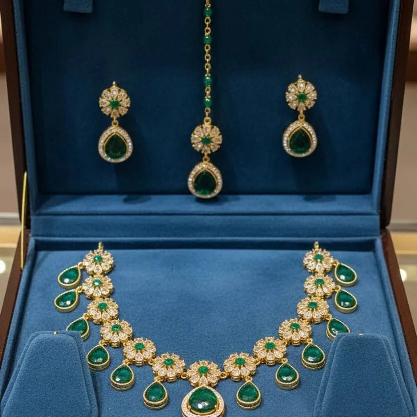 Zircon Necklace Set – Elegant Sparkle for Every Occasion