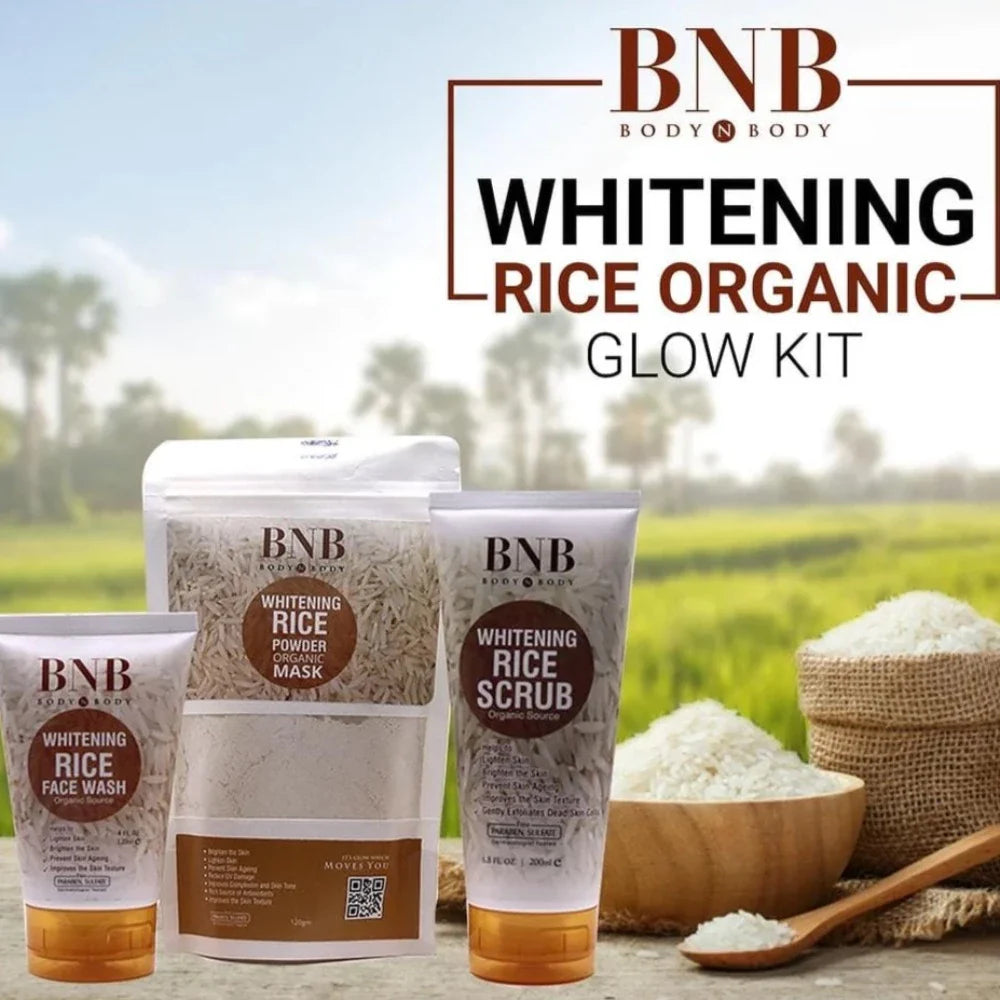 BNB Rice Extract Bright & Glow Kit (Original) | Premium Skincare & Beauty Products in Pakistan