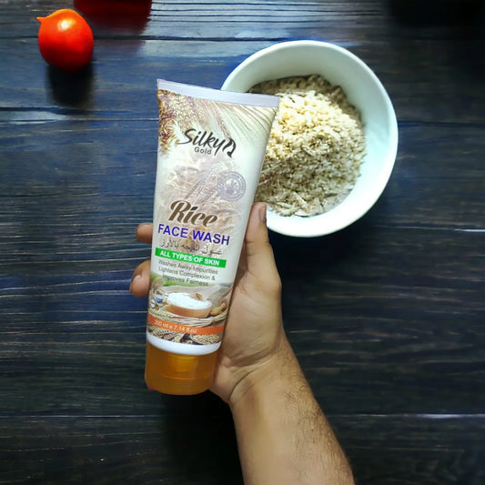 Silky Gold Rice Face Wash - 200ml | Premium Skincare & Beauty Products in Pakistan