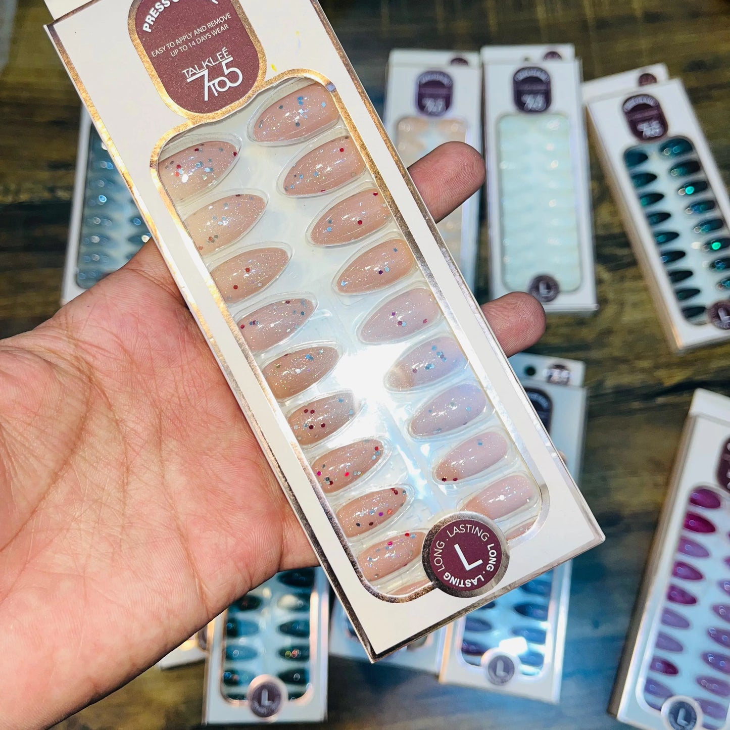 7To5 Talklee Press On nails Artifical Nails With Free Stickers