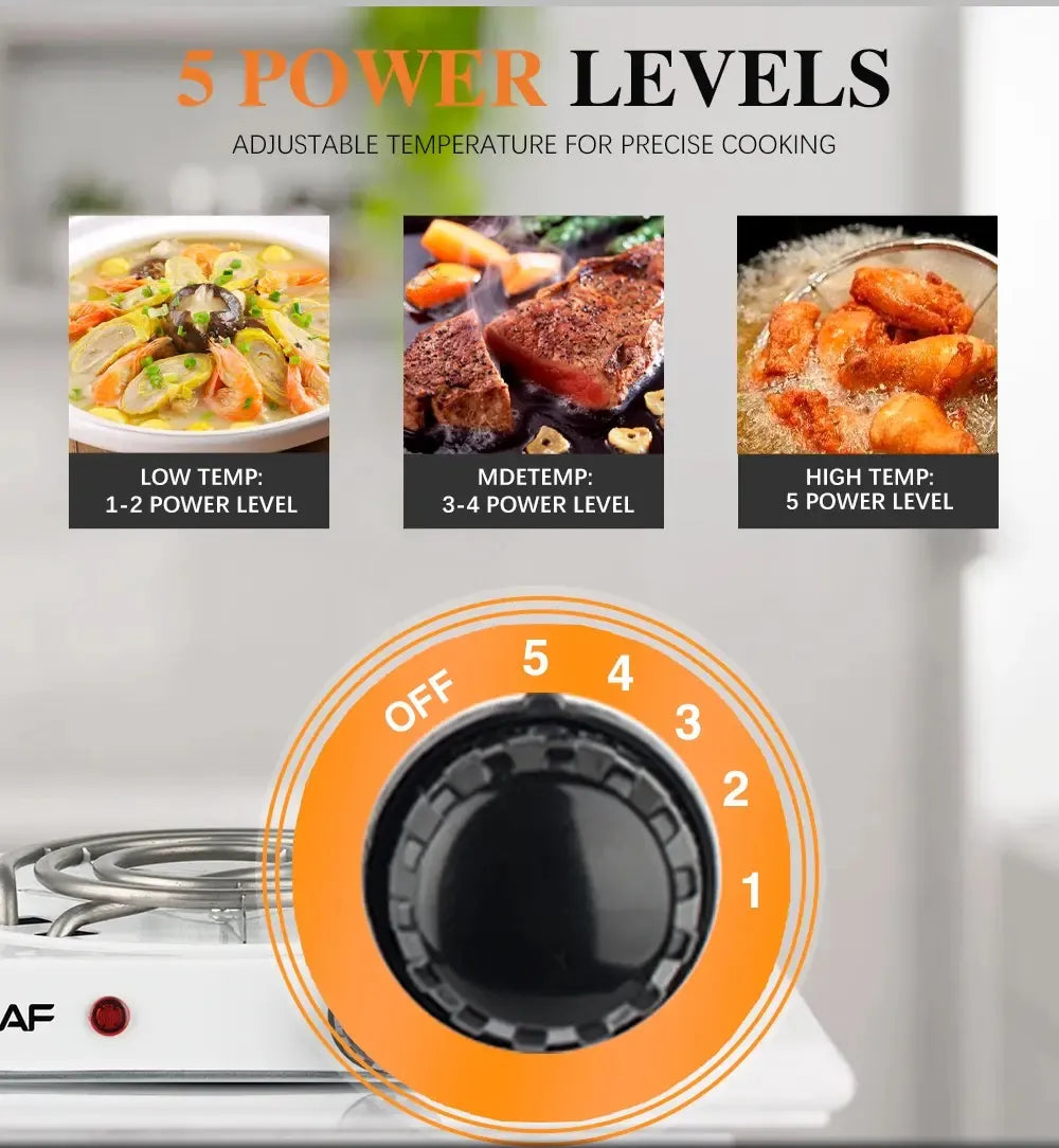 RAF Electric Stove Dual Burner Hot Plate