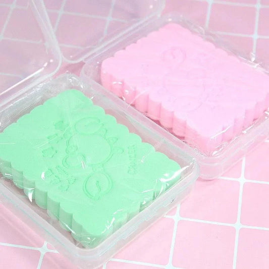 Beauty Naked Wash a Face tool  Water Embellish Mildly Clean Puff - 2pcs