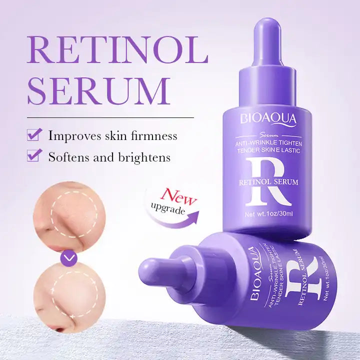 Bioaqua Anti Wrinkle Tighten Tender Skin Eleastic Retinol Face Serum - 30ml | Premium Skincare & Beauty Products in Pakistan